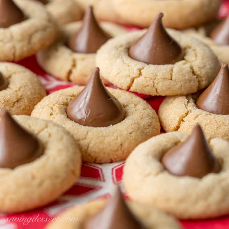Peanut Butter Blossoms - our holiday favorite from www.savingdessert.com