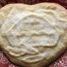 overhead shot of scottish shortbread cookie