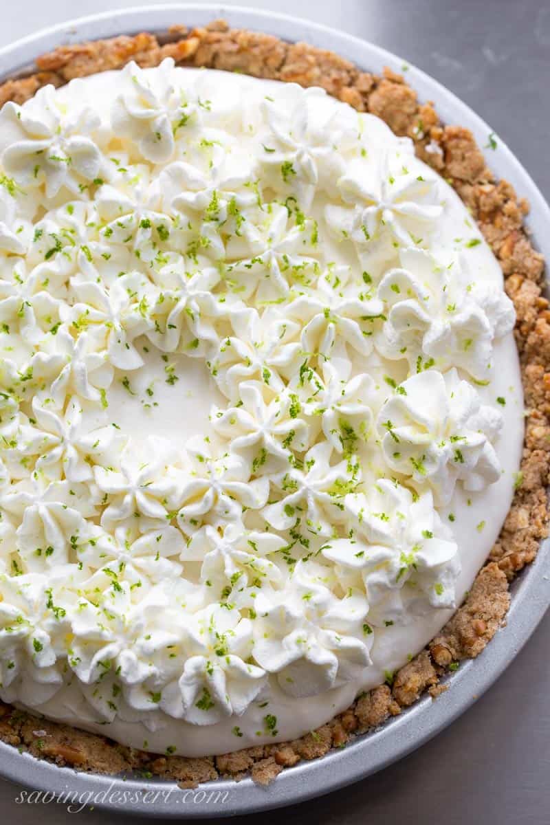 No. 28 Margarita pie with a pretzel crust Saving Room for Dessert
