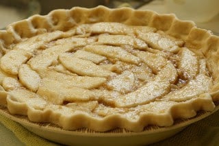 Pear Crumb Pie - juicy pears topped with a sweet crumb mixture wrapped in a flaky crust - fall fruit at it's best! www.savingdessert.com