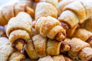 A pile of Rugelach cookies