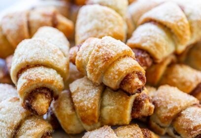 A pile of Rugelach cookies