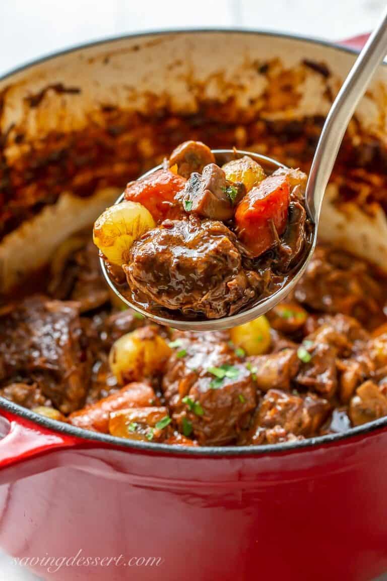 Julia Child's Beef Bourguignon Saving Room for Dessert