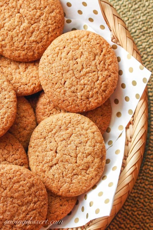 Ginger Snap Cookies ~ Saving Room for Dessert