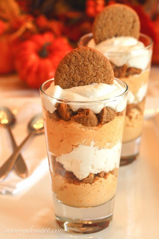 Pumpkin Mousse & Ginger Snap Parfaits