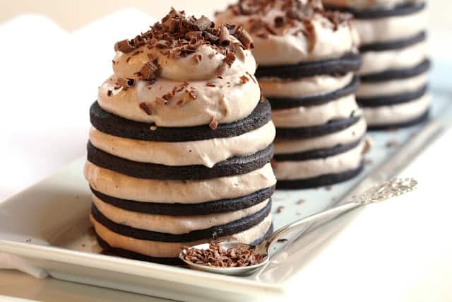 Chocolate Wafter Cookie Stack Cakes