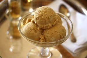 Bowl of Brown Sugar Bourbon Ice Cream.