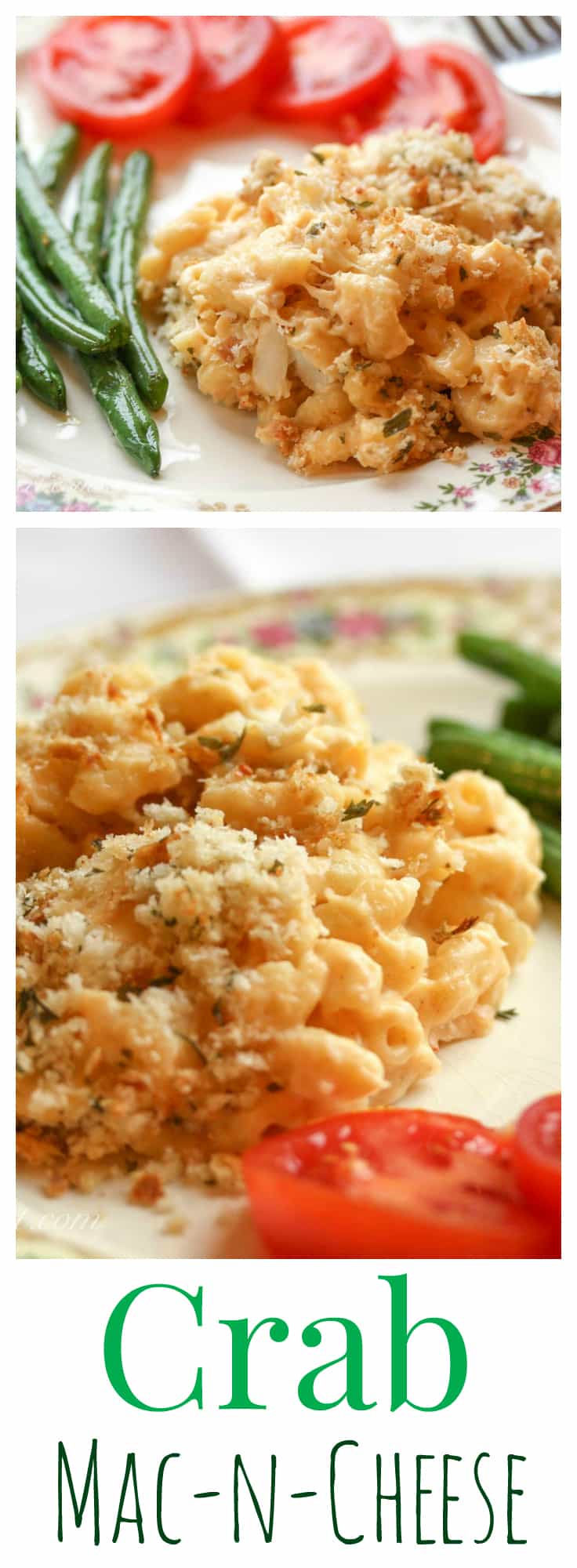 Creamy Baked Crab Mac-N-Cheese