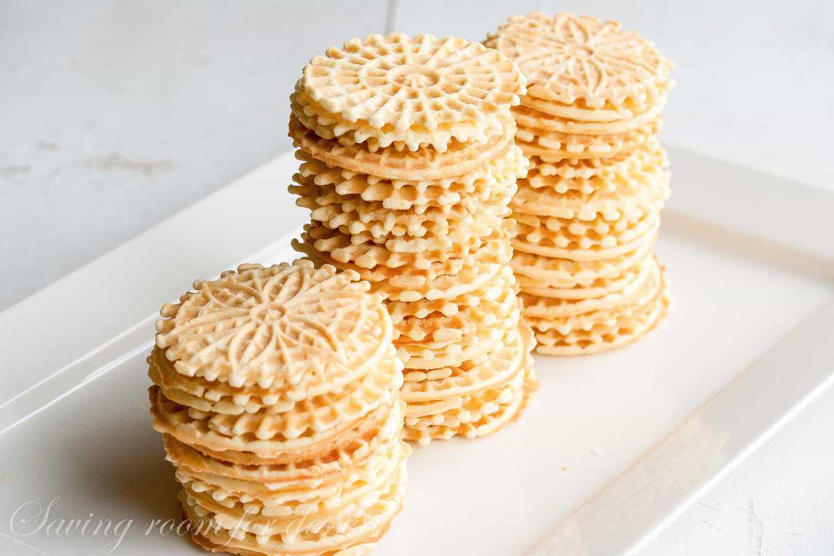 Pizzelles Saving Room for Dessert