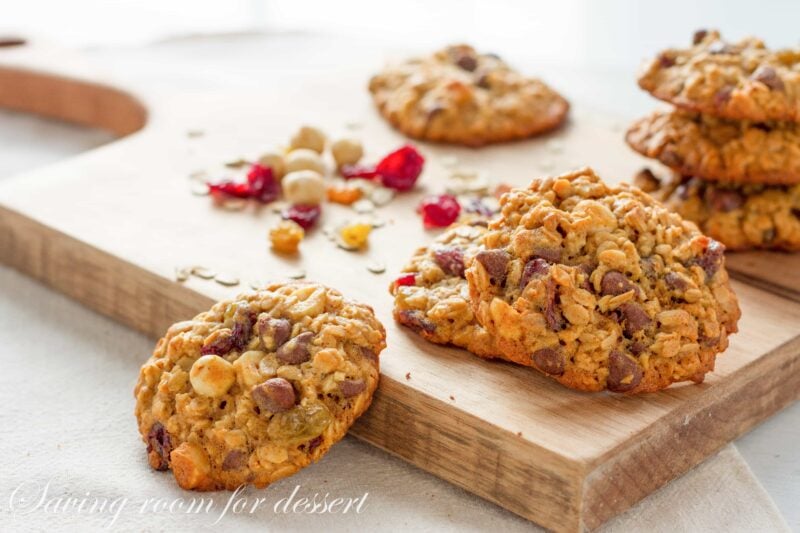 Oats Fruit and Nut Browned Butter Breakfast Cookie - a perfect grab and go, wholesome, homemade breakfast