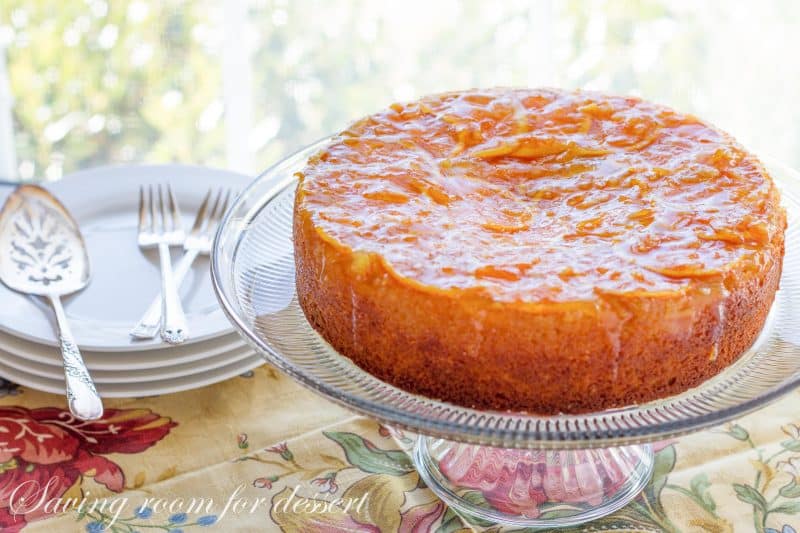 Orange Marmalade Cake ~ Moist and tender and loaded with orange flavor - a ray of sunshine on a plate! www.savingdessert.com