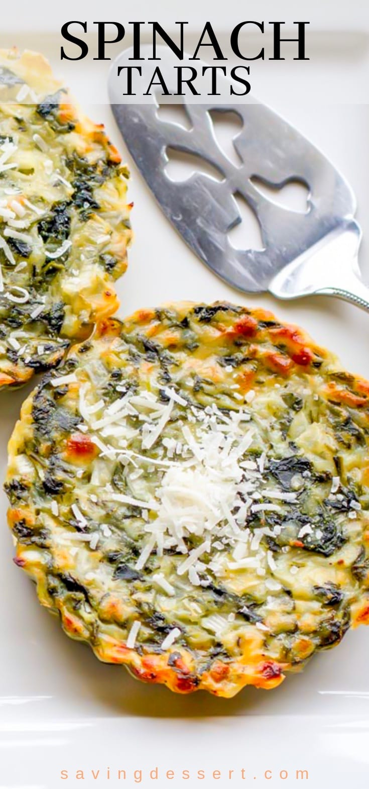 An authentic Irish recipe for crustless Spinach Tarts with plenty of flavor and a terrific texture. #irish #spinachtarts #savorytart #crustlesstart
