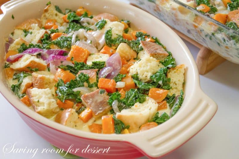 Butternut Squash & Kale Strata