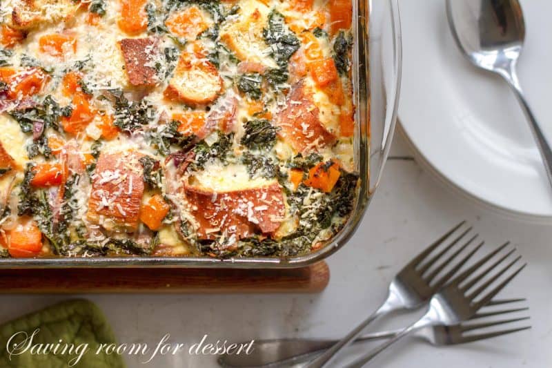 Butternut Squash & Kale Strata