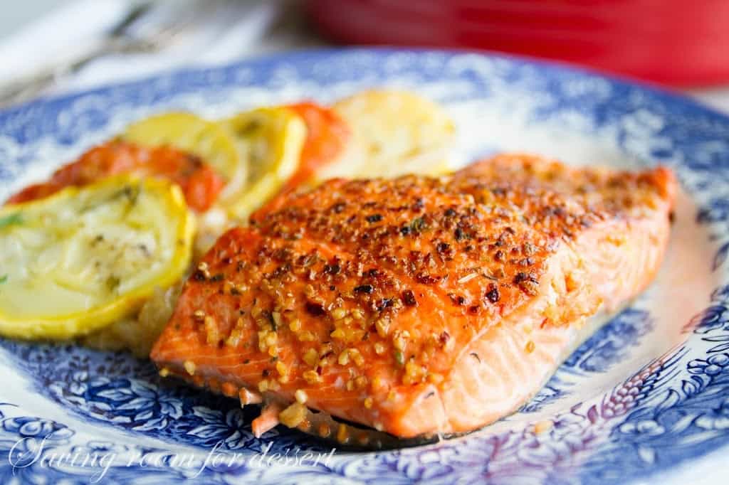 Oven-Roasted Salmon - Saving Room for Dessert