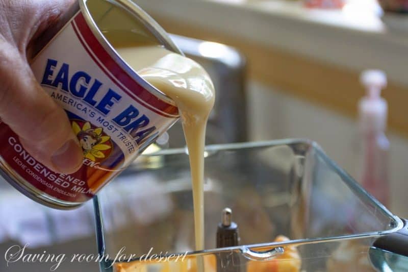 A can of sweetened condensed milk