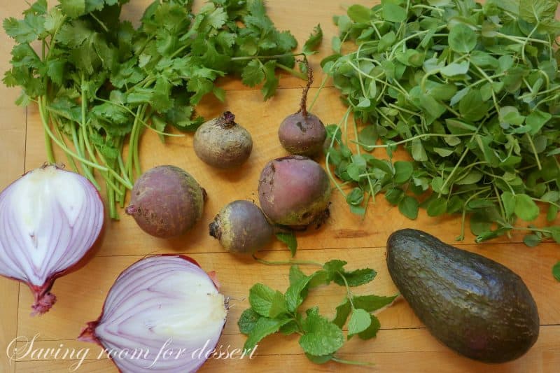 Beet, Avocado and Pea Salad-5