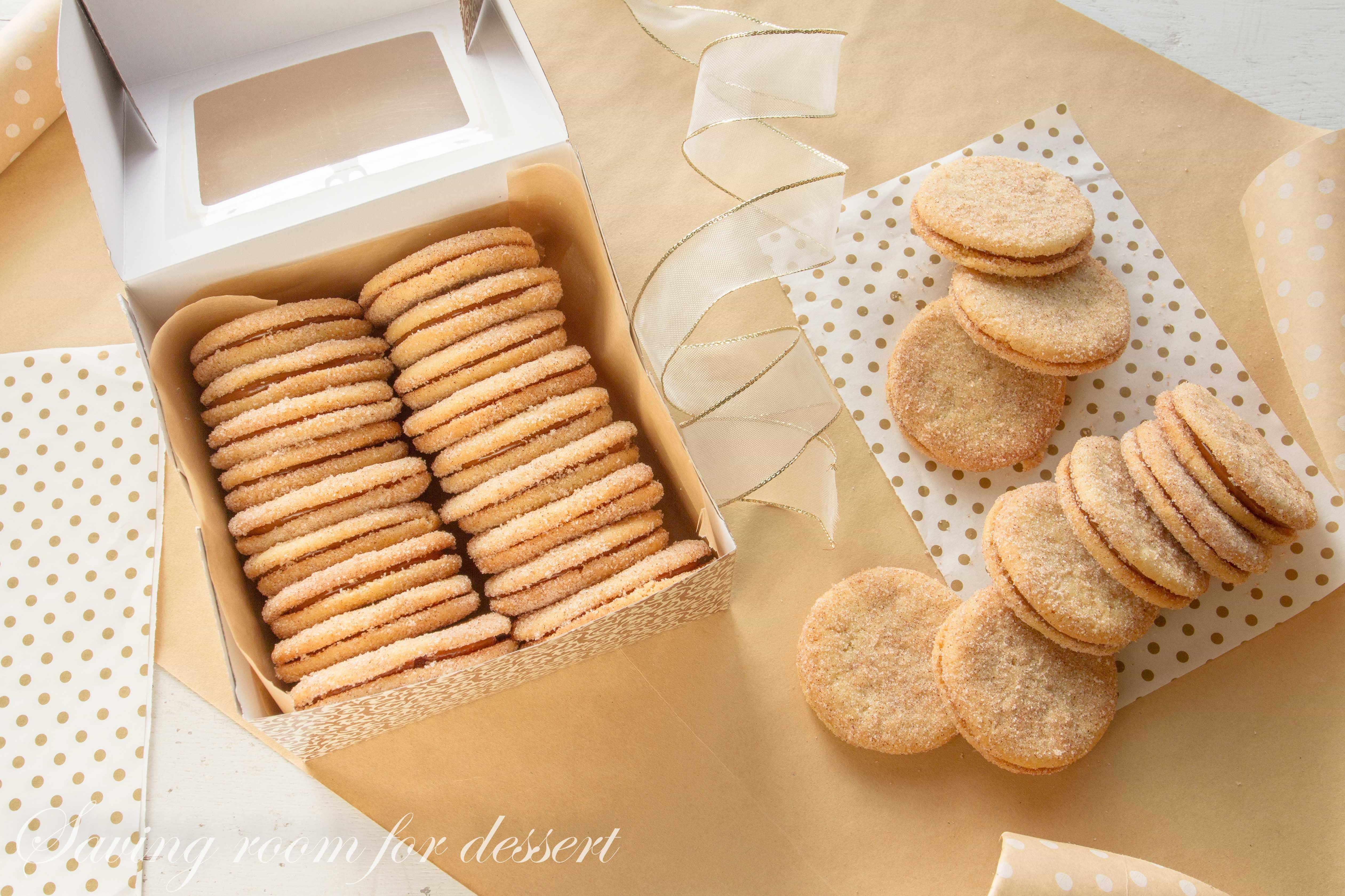 Dulce de Leche Sandwich Cookies with Cinnamon and Cardamom Saving