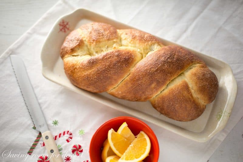 Cranberry Orange Walnut Sweet Bread - it's subtle orange flavor; soft, tender crumb, and surprise sweet fruit and nut filling are sure to please gift recipients and guests alike. www.savingdessert.com