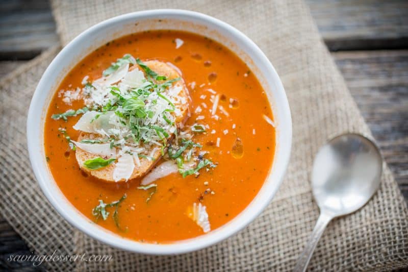 23 Delicious Soup Recipes perfect for fall cooking that will warm your bones, and fill you up with fresh, healthy, seasonal ingredients. savingdessert.com #savingroomfordessert #soup #healthysoup