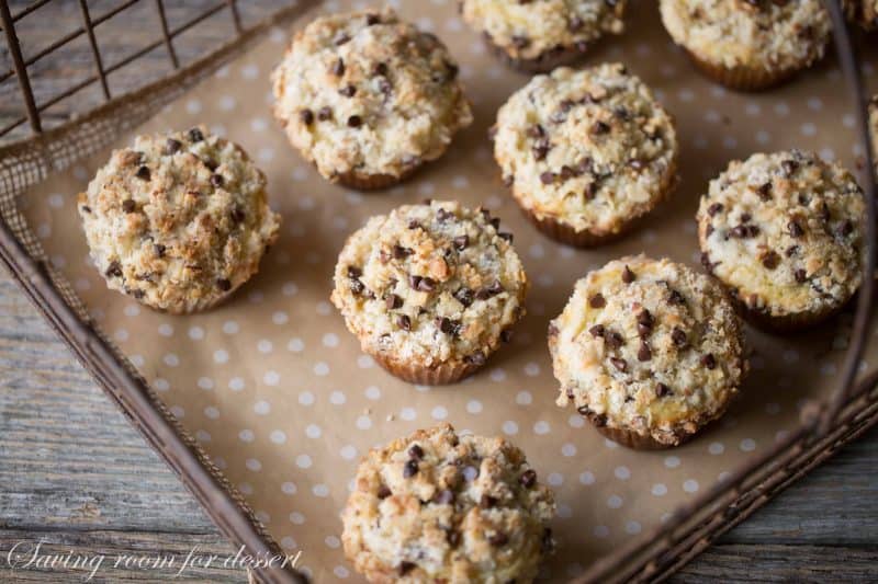 Almond Chocolate Chip Streusel Muffins