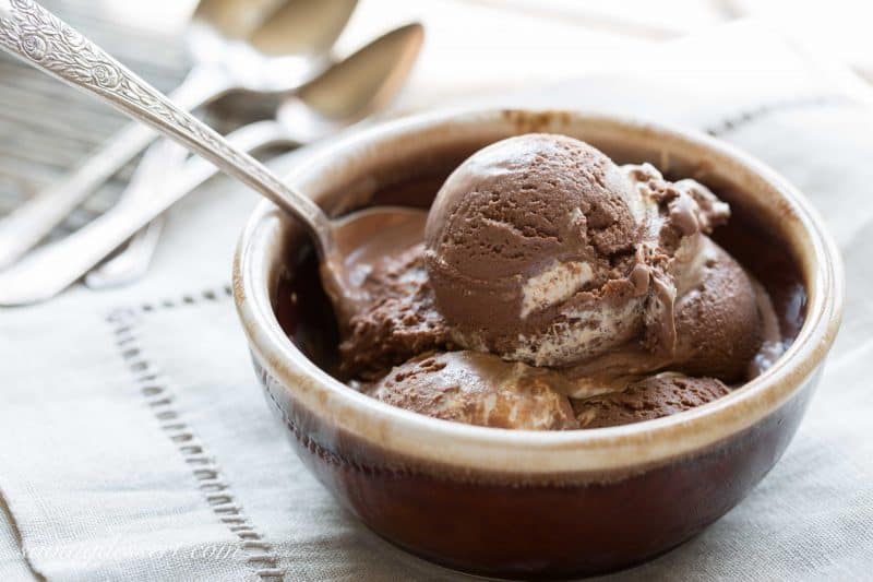 Chocolate Fluffernutter Ice Cream