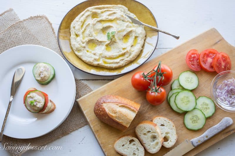 Roasted Garlic White Bean Dip-4