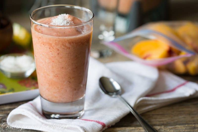 Strawberry Peach Smoothie-3