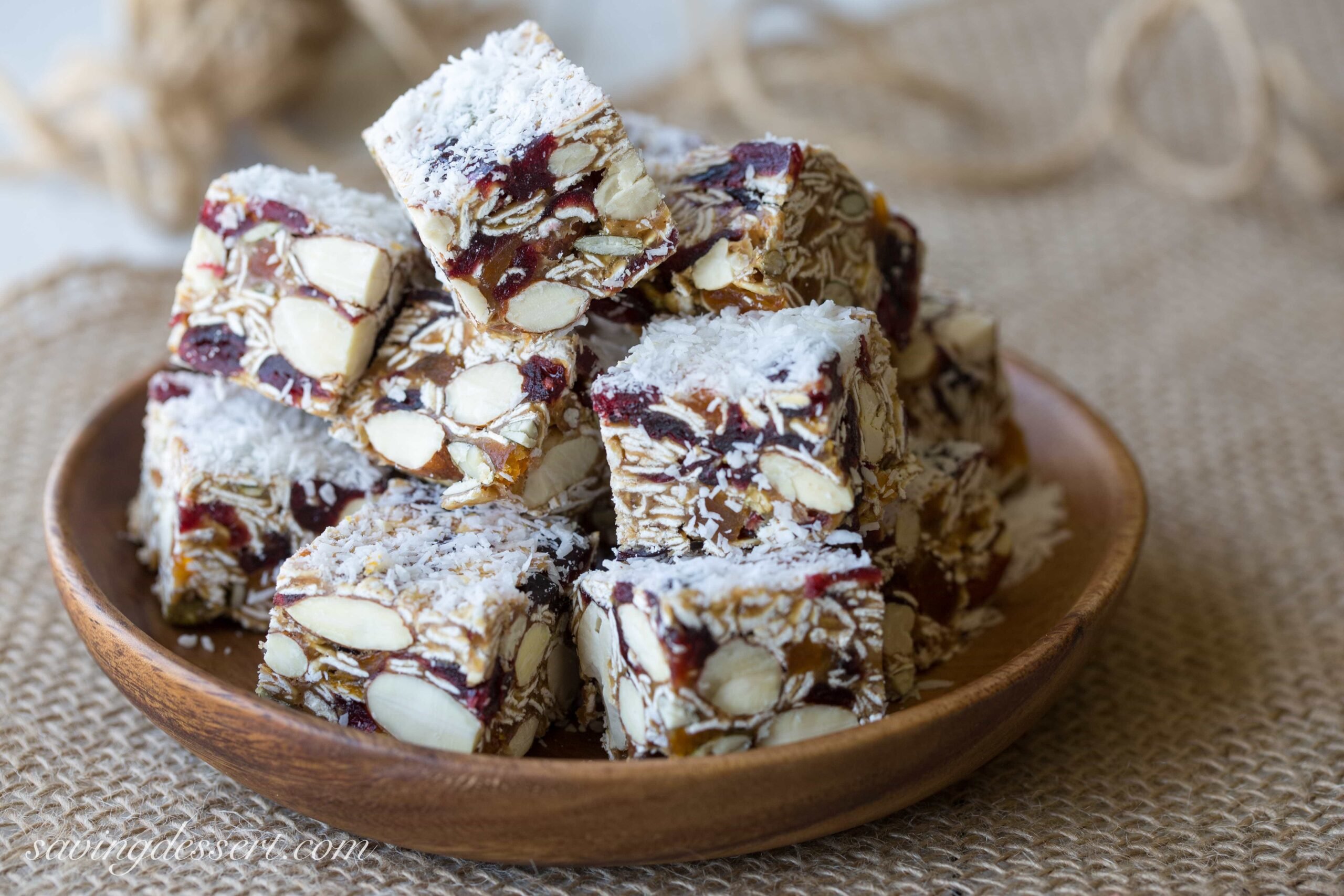 Chewy Fruit & Nut Bars Saving Room for Dessert