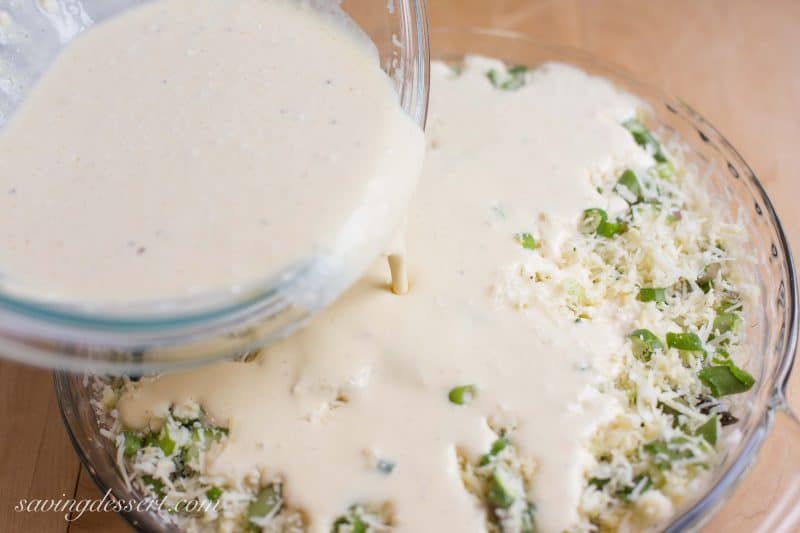 Crustless Asparagus Cheese Pie-3