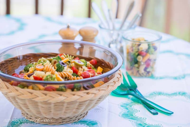 Easy Pasta Salad with Zesty Italian Dressing Saving Room for Dessert Easy Pasta Salad with Zesty Italian Dressing Saving Room for Dessert