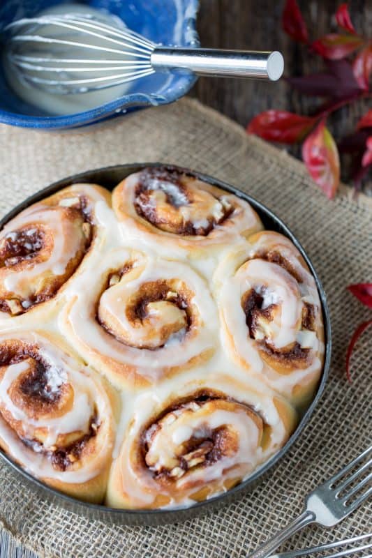 Apple Cinnamon Rolls with an Apple Cider Glaze - not too sweet but great apple flavor!