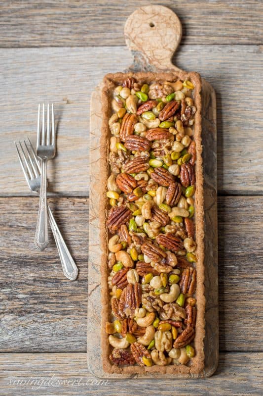 Bourbon & Butterscotch Nut Tart