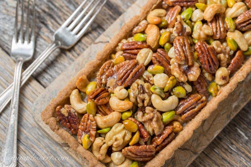 Bourbon & Butterscotch Nut Tart