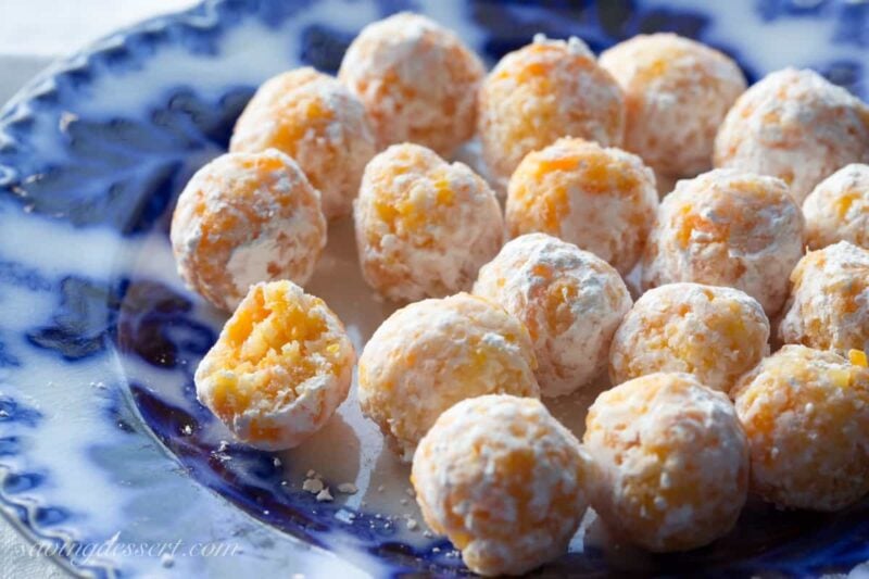 Apricot Coconut Balls - Tangy apricots and coconut combine with sweetened condensed milk for a tasty no-bake treat!