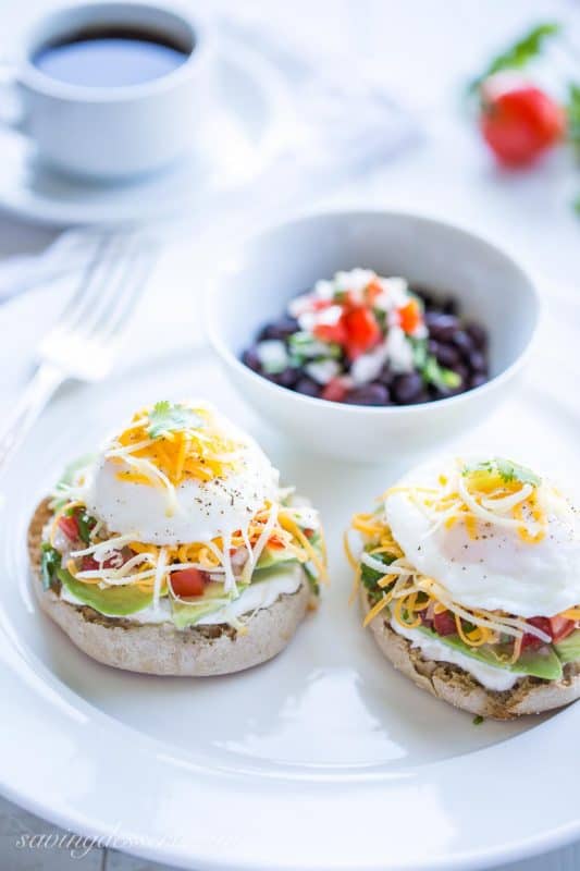 Huevos Avocado with Pico de Gallo - Saving Room for Dessert