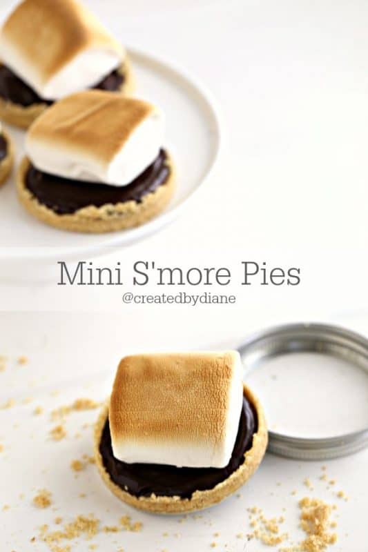 Mini-Smore-Pies-in-Mason-Jar-Lids-@createdbydiane