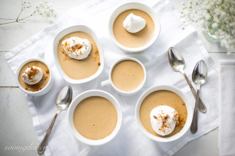 Butterscotch & Bourbon Pudding with Vanilla Bean and Bourbon Spiked Whipped Cream