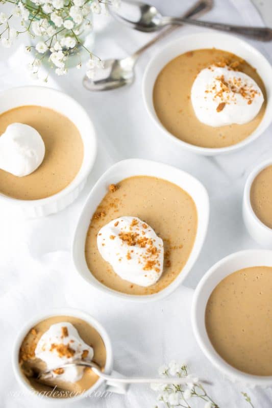 Butterscotch & Bourbon Pudding with Vanilla Bean and Bourbon Spiked Whipped Cream