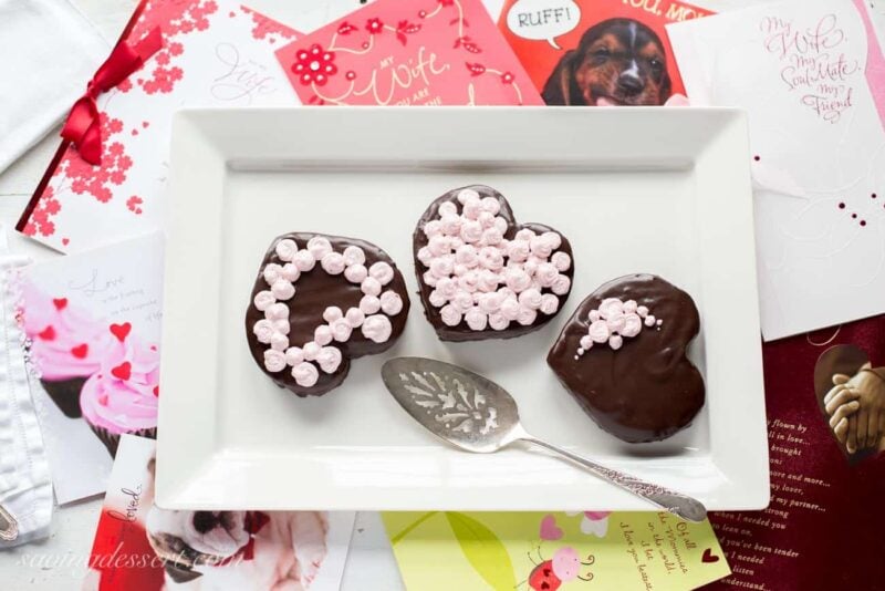 Heart Shaped Chocolate Cakes