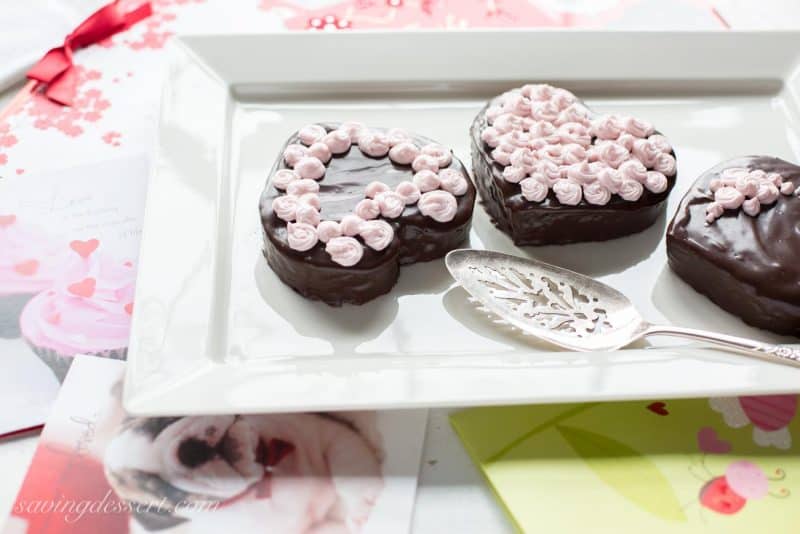 Heart Shaped Chocolate Cakes