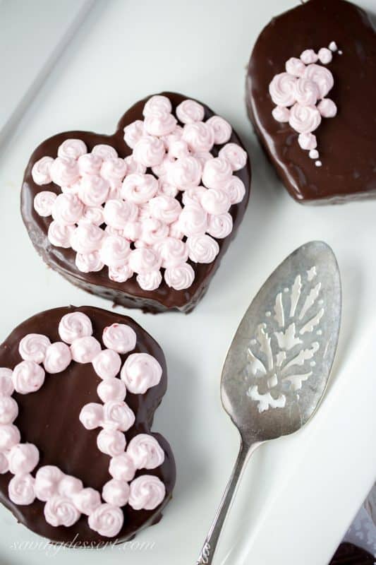 Heart Shaped Chocolate Cakes