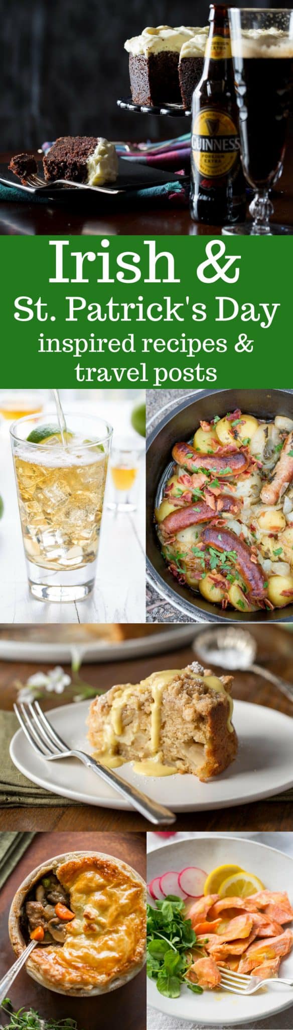 A wonderful roundup of Irish recipes and Travel Posts and St. Patrick's Day inspired fun! from www.savingdessert.com