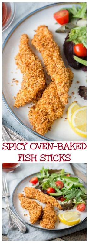 Spicy Oven-Baked Fish Sticks