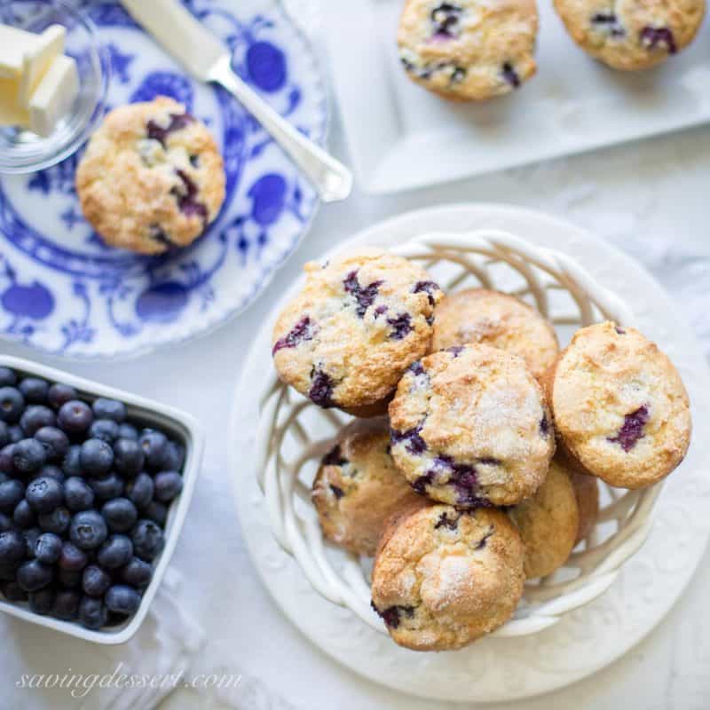 Classic Blueberry Muffins made amongst fresh juicy blueberries that don Classic Blueberry Muffins