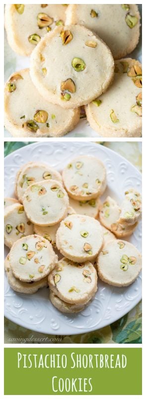 Tender and buttery Pistachio Shortbread Cookies