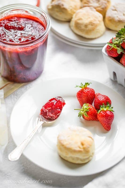 Easy Small-Batch Spiked Strawberry Jam with Grand Marnier | www.savingdessert.com