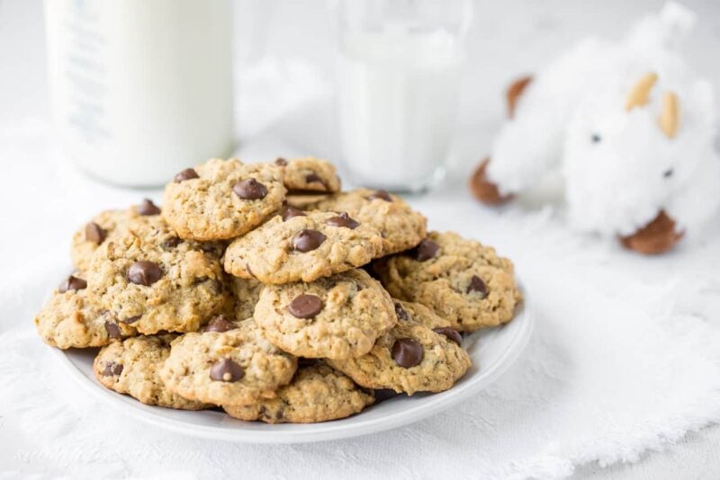 Dark Chocolate Chip Lactation Cookies - homemade cookies that help support breastfeeding