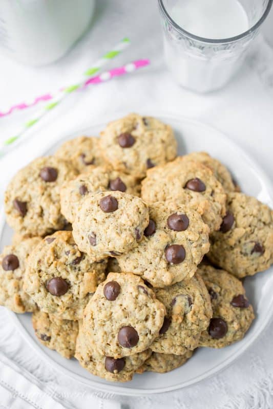 Dark Chocolate Chip Lactation Cookies - homemade cookies that help support breastfeeding