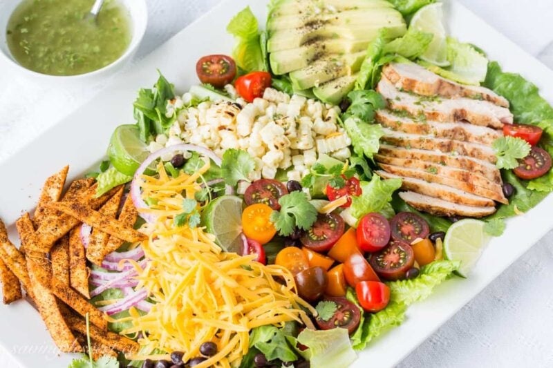 Grilled Chicken Taco Salad - Saving Room for Dessert